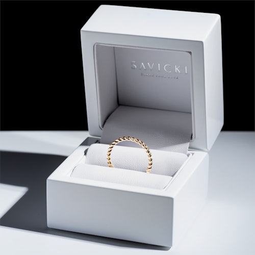 Obrączka partnerska Sign of Love®: złota, okrągła, 1,6mm